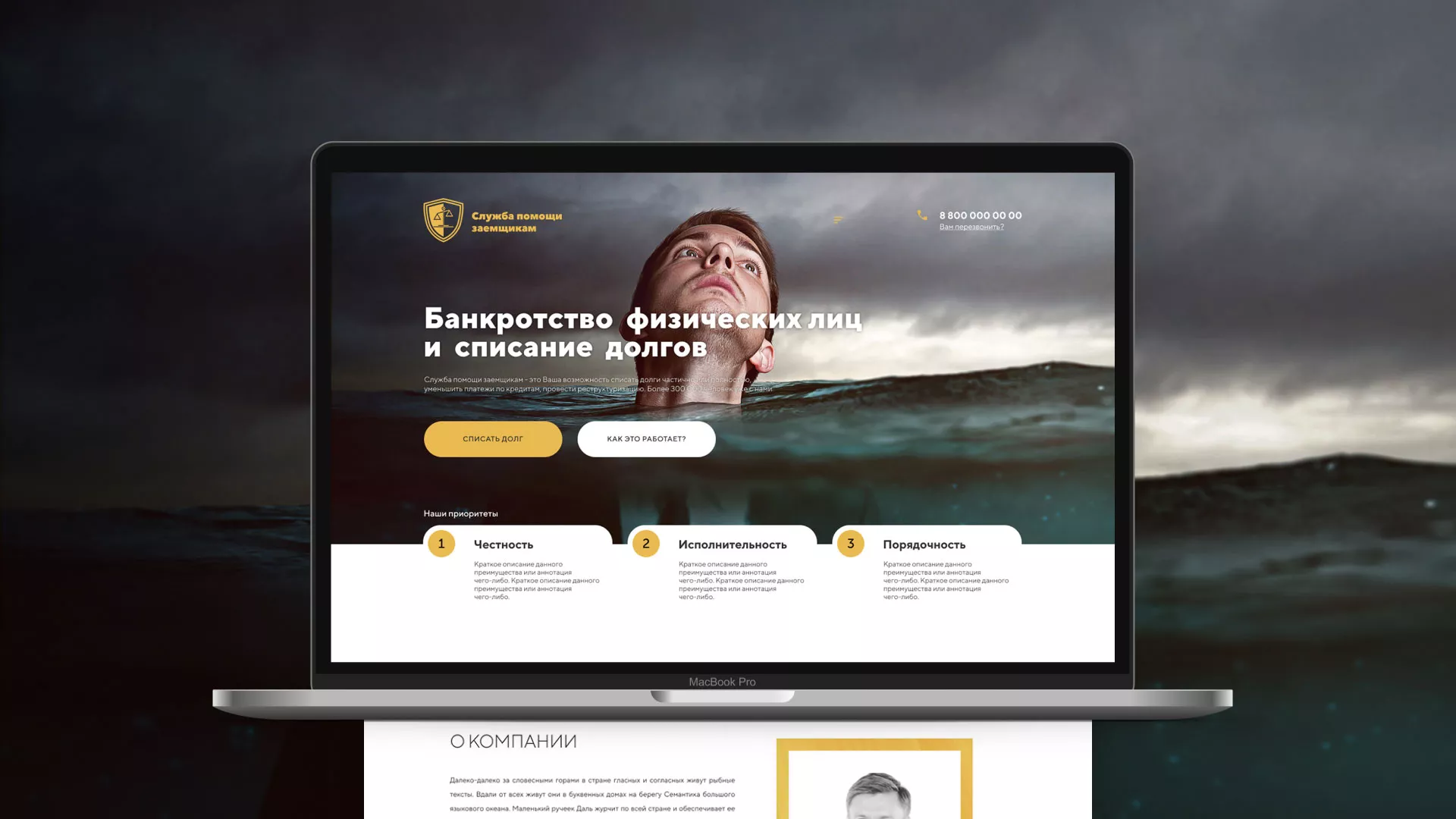 Разработка сайта «Службы помощи заемщикам» в Нытве