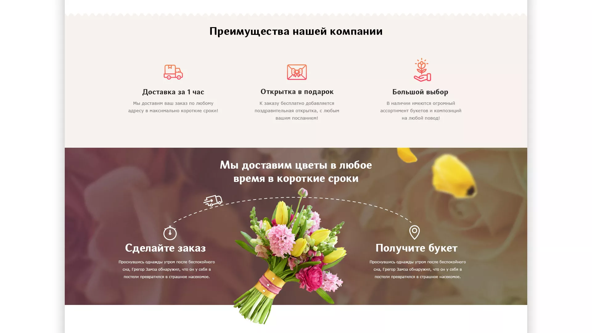 Создание интернет-магазина «Букет-онлайн» по цветам в Нытве